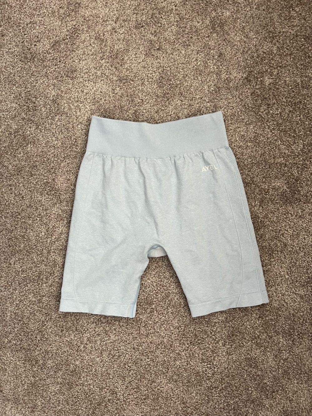AYBL Light Blue Athletic Bike Shorts